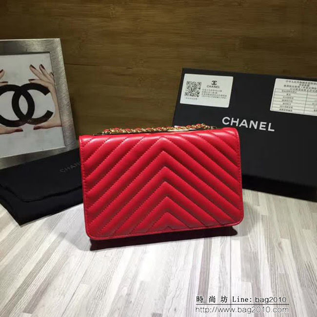 香奈兒CHANEL V982新款新顏色專櫃品質羊皮鏈條小包 DSC1257